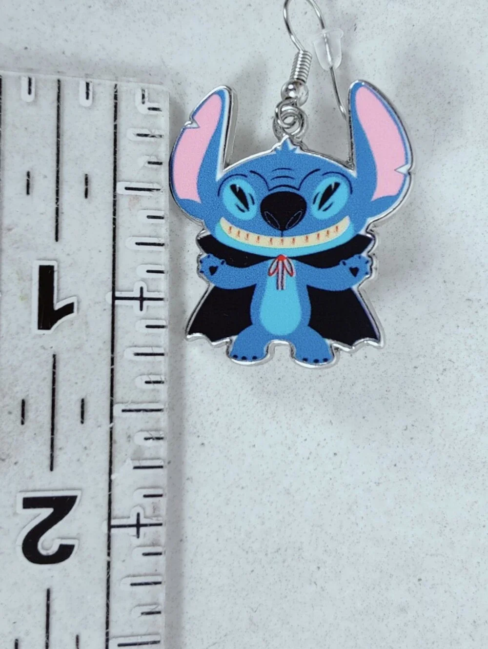 Disney Vampire Stitch Dangling Earrings, OS